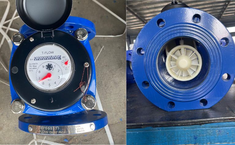 Đồng hồ nước lạnh thân gang