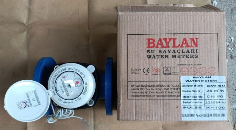 Đồng hồ đo nước Baylan nối bích