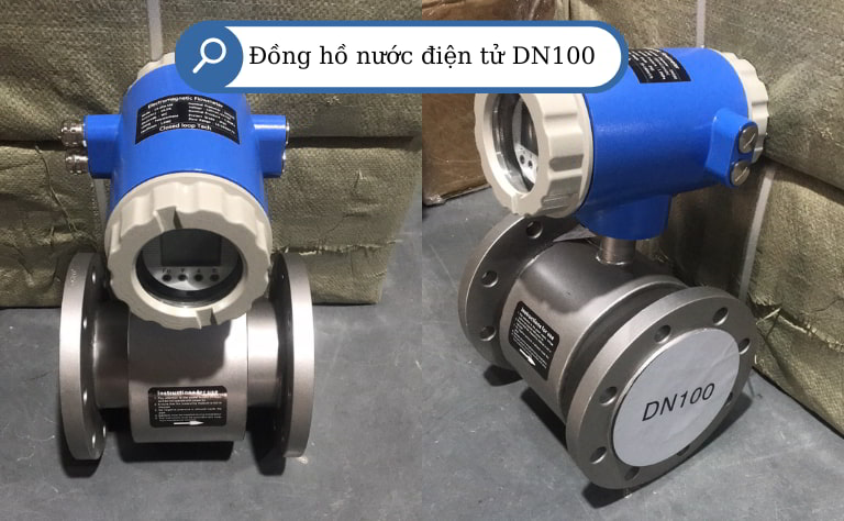 Đồng hồ đo nước điện tử DN100