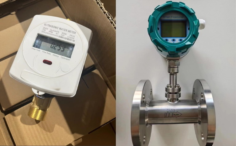 Đồng hồ nước điện tử theo kiểu kết nối