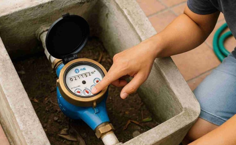 Đồng hồ nước không quay