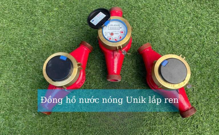 Đồng hồ nước nóng Unik lắp ren