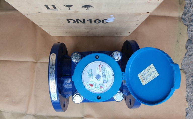 Đồng hồ nước sạch inox lắp bích