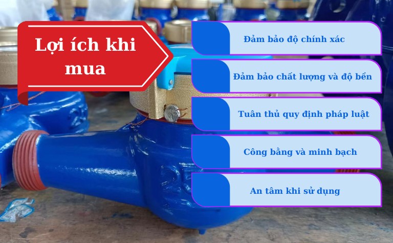 Lợi ích khi mua đồng hồ nước có kiểm định