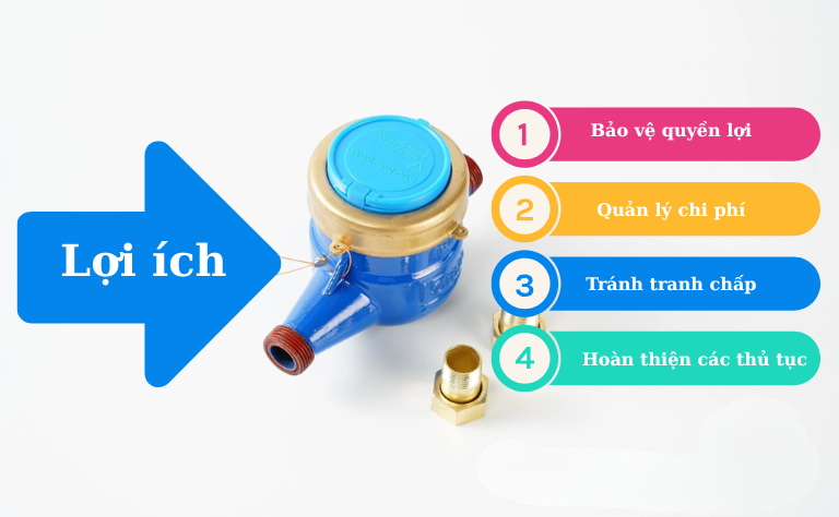 Lợi ích của sang tên đồng hồ nước