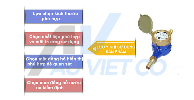 Lưu ý khi lựa chọn và lắp đặt đồng hồ nước