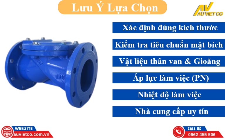 Những lưu ý khi lựa chọn van 1 chiều lá lật bằng gang thương hiệu Trung Quốc
