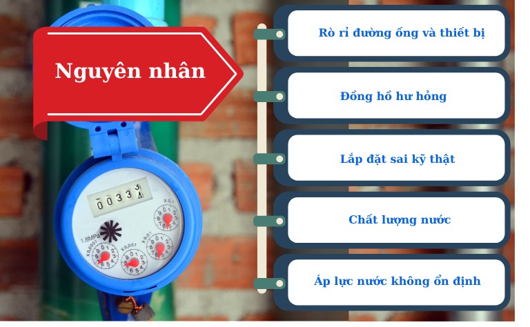 Nguyên nhân đồng hồ nước chạy sai