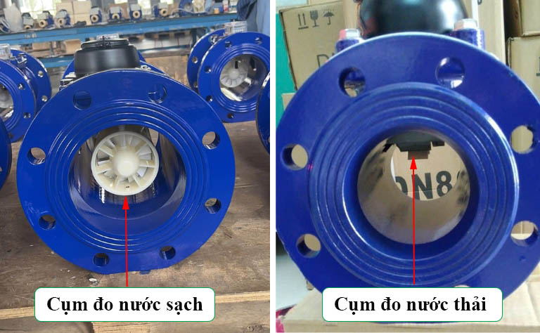 Phân biệt bộ đếm đồng hồ đo nước sạch và nước thải