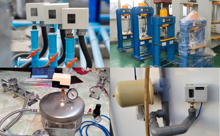 Ứng dụng công tắc áp suất khí nén