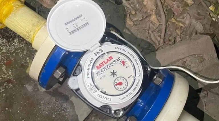 Ứng dụng thực tiến đồng hồ đo nước Baylan