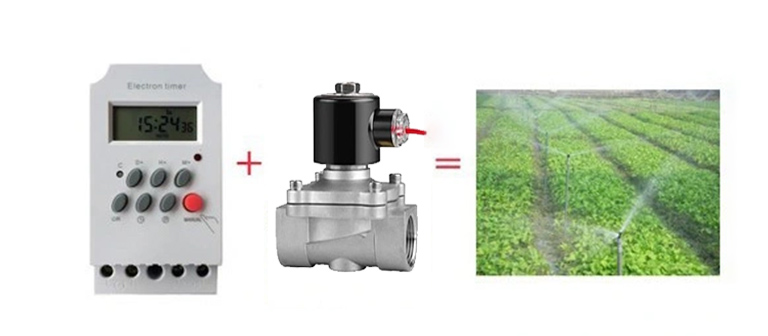 Van điện từ inox kết hợp bộ điều khiển từ xa