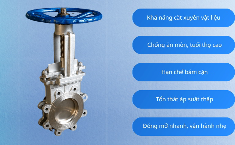Ưu điểm nổi bật của van cổng nhập khẩu