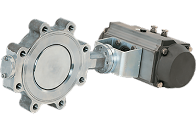 Van bướm đồng tâm - Kết nối với khí nén