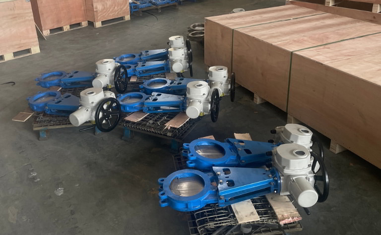 Van cổng dao điều khiển điện