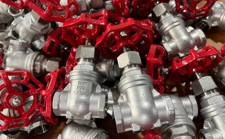 Van cổng inox 316 ty chìm