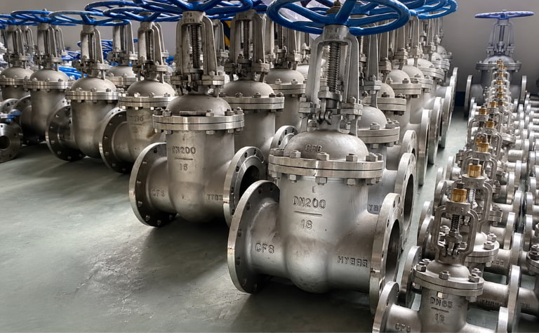 Van cổng inox DN200
