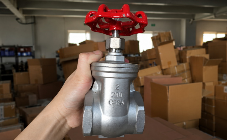 Van cổng inox DN50 nối ren