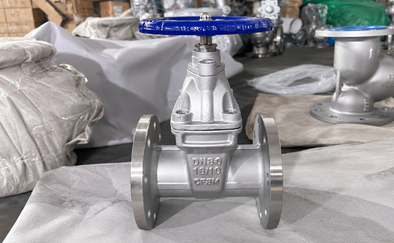 Van cổng inox DN80
