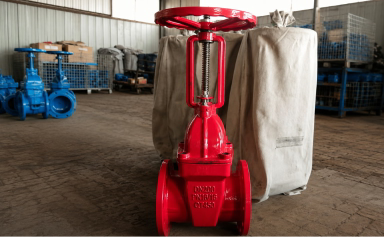 Van cổng ty nổi DN200 thân gang