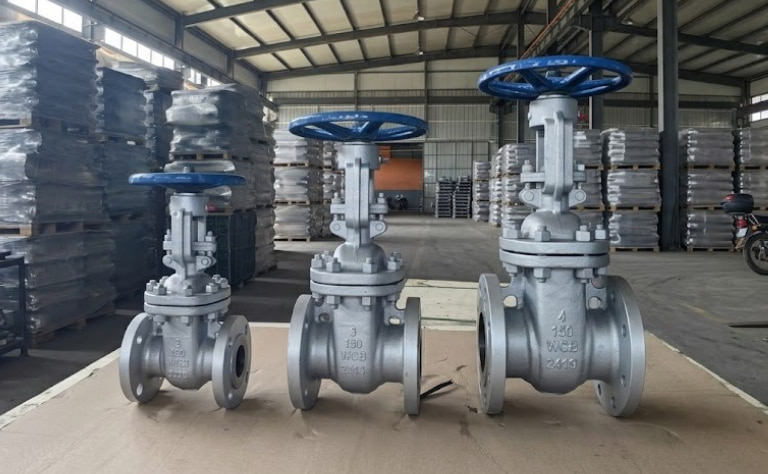 Van cổng thép ty nổi Trung Quốc