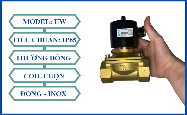 Van điện từ EVJ - UW (Thường đóng | Đồng - Inox)