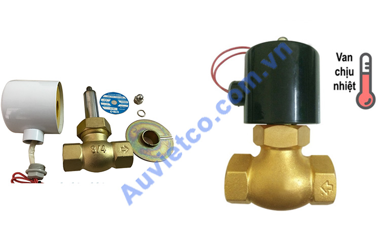 Van điện từ dùng cho hơi nóng có nhiệt độ lên tới 185 độ C