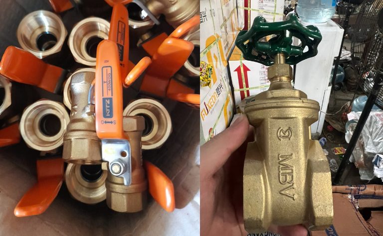 Van khóa đồng hồ nước