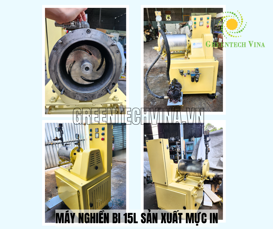 Máy nghiền bi 15L Đài Loan (cũ)-Chuyên sản xuất mực in, dung môi