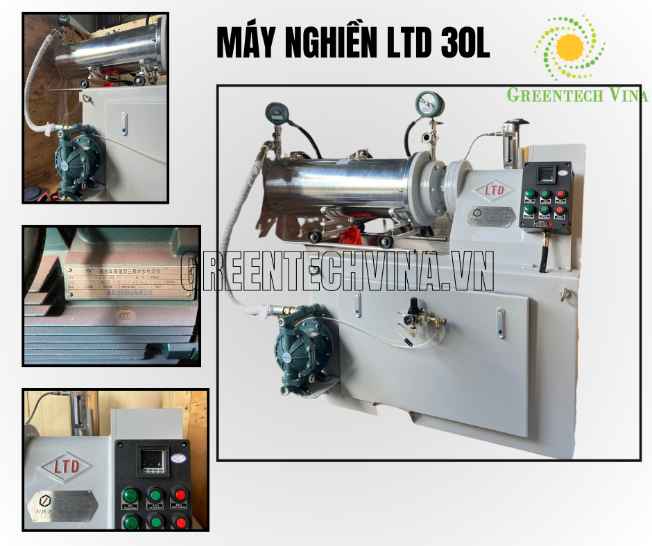Máy nghiền bi LTD 30L sản xuất mực in, dung môi, hóa chất
