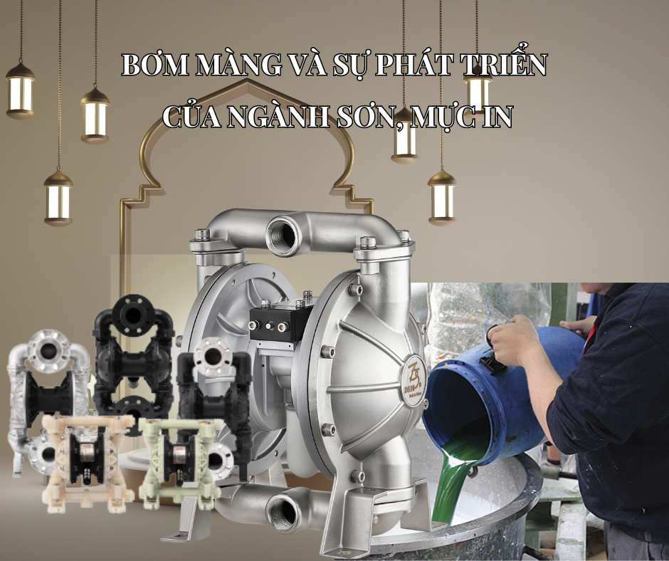 Bơm màng và sự phát triển của ngành sơn, mực in