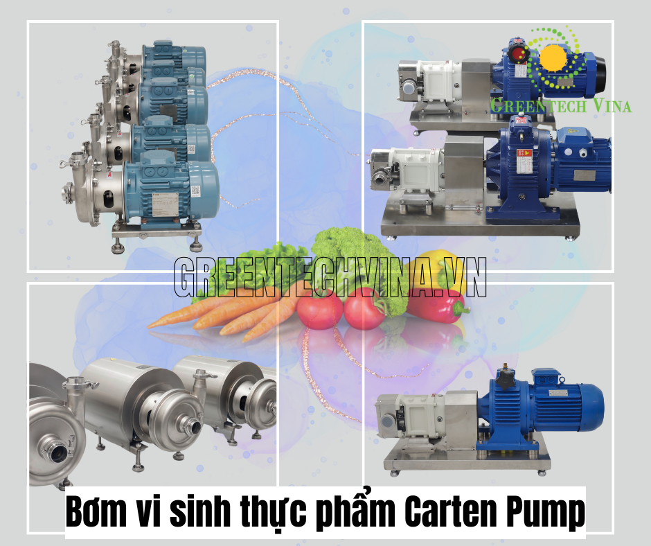 Bơm vi sinh thực phẩm Carten Pump - trái tim của dây chuyền sản xuất thực phẩm hiện đại