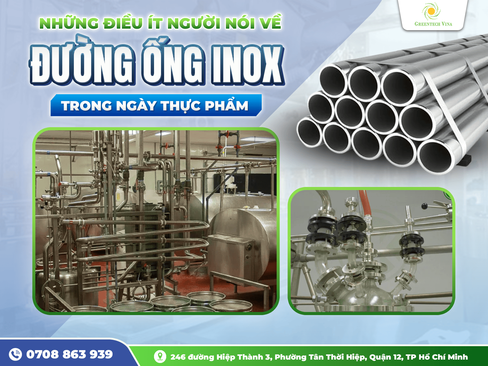 NHỮNG ĐIỀU ÍT NGƯỜI NÓI VỀ ĐƯỜNG ỐNG INOX TRONG NGÀNH THỰC PHẨM
