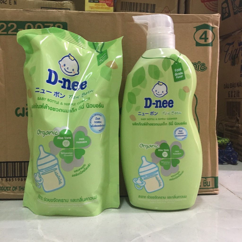 [Bình] Nước rửa bình sữa Dnee Organic 620ml Thái Lan