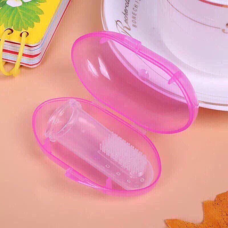 [Set 2c] Rơ lưỡi, tưa lưỡi silicone siêu mềm cho bé