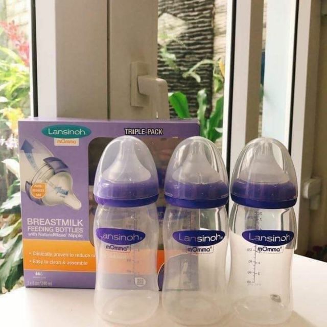 Bình sữa Lansinoh Momma Mỹ 240ml