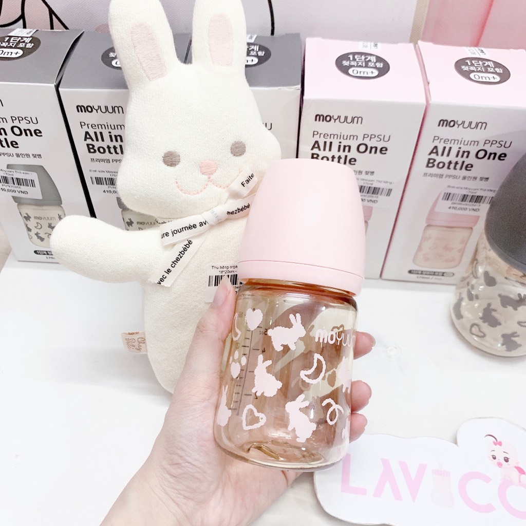 Bình sữa Moyuum Hàn Quốc 170ml/270ml Thỏ (Rabbit Limited Edition)