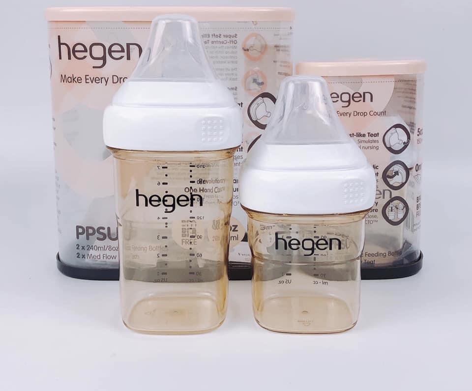 Bình sữa Hegen cao cấp 60ml/150ml/240ml/330ml (được chọn núm)