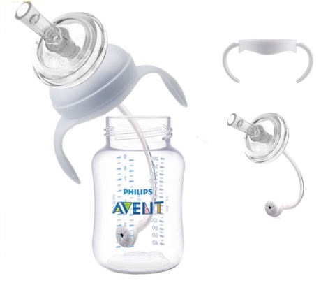 Núm ti mỏ vịt và núm hút tập uống cho bình Avent cổ rộng