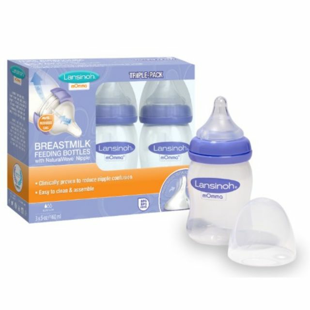 Bình Sữa Lansinoh Momma Mỹ 160ml/240ml