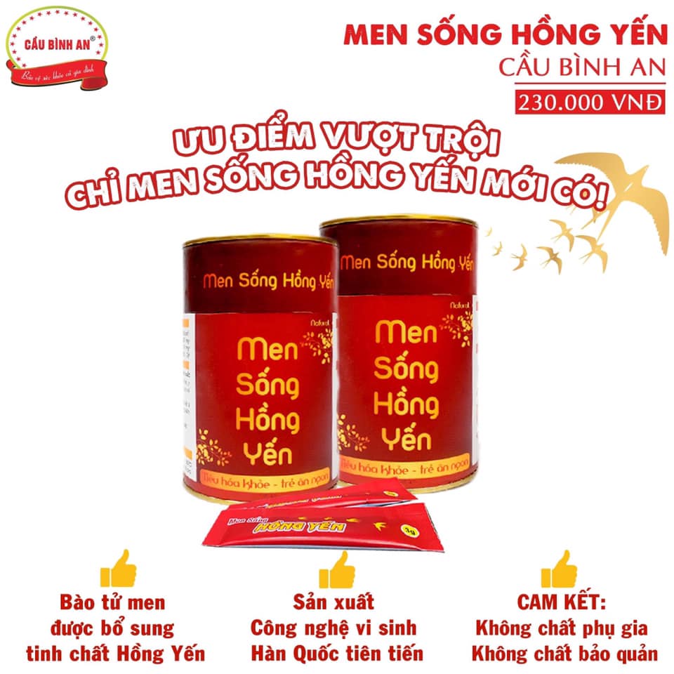 Men sống cao cấp Hồng Yến tốt cho bé