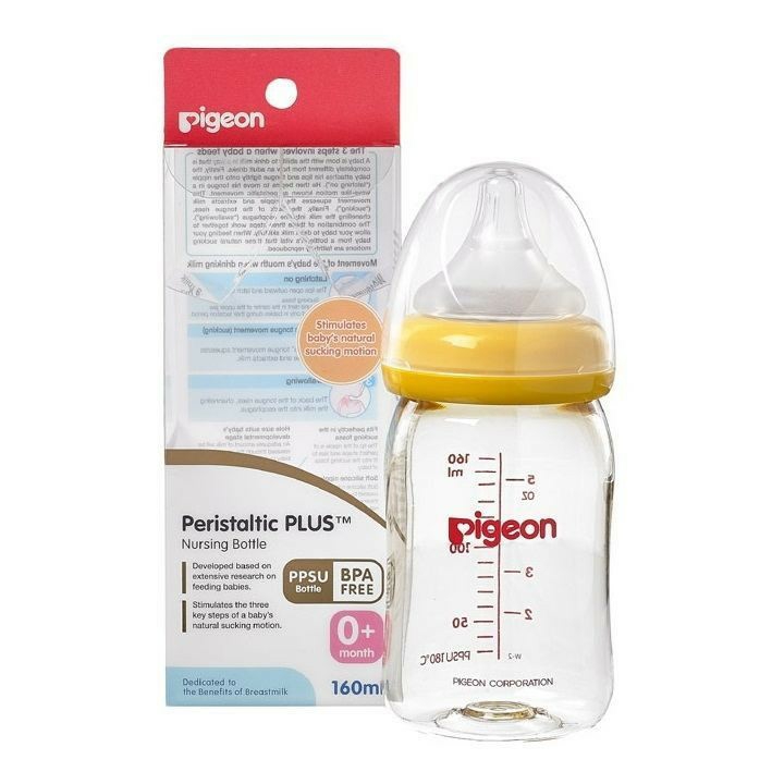 Bình sữa Pigeon SofTouch nhập khẩu 160ml/240ml (chính hãng)