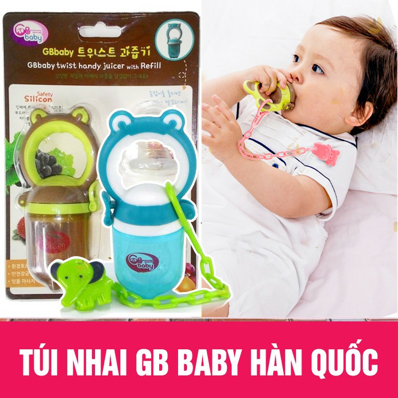 Túi nhai ăn dặm cao cấp GB Baby - Hàn Quốc (loại tốt)