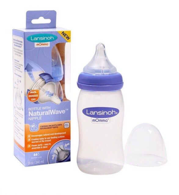 Bình Sữa Lansinoh Momma Mỹ 160ml/240ml