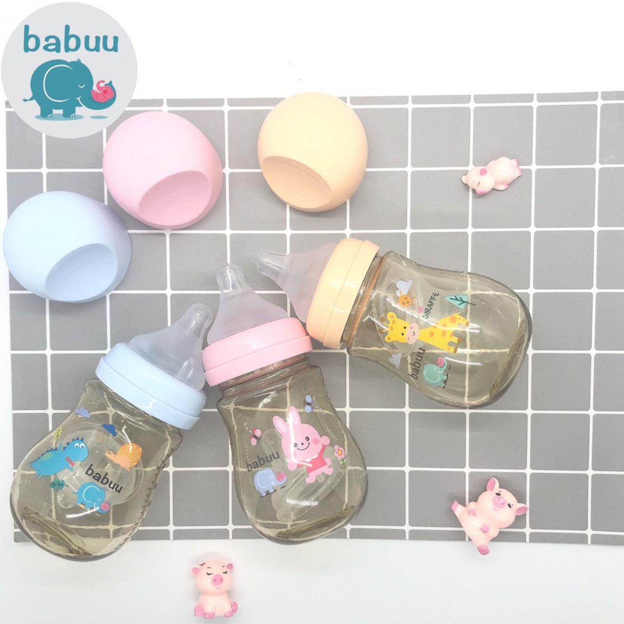 Bình sữa PPSU Babuu Nhật Bản 90ml/210ml/270ml