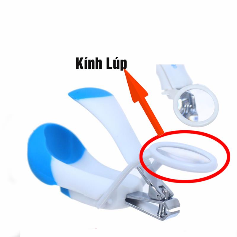 Bấm móng tay Babuu Nhật Bản an toàn cho bé (kèm kính lúp)