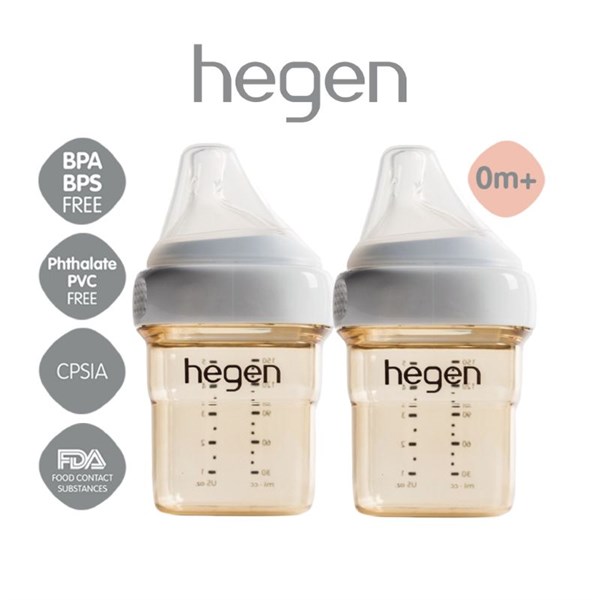 Bình sữa Hegen cao cấp 60ml/150ml/240ml/330ml (được chọn núm)