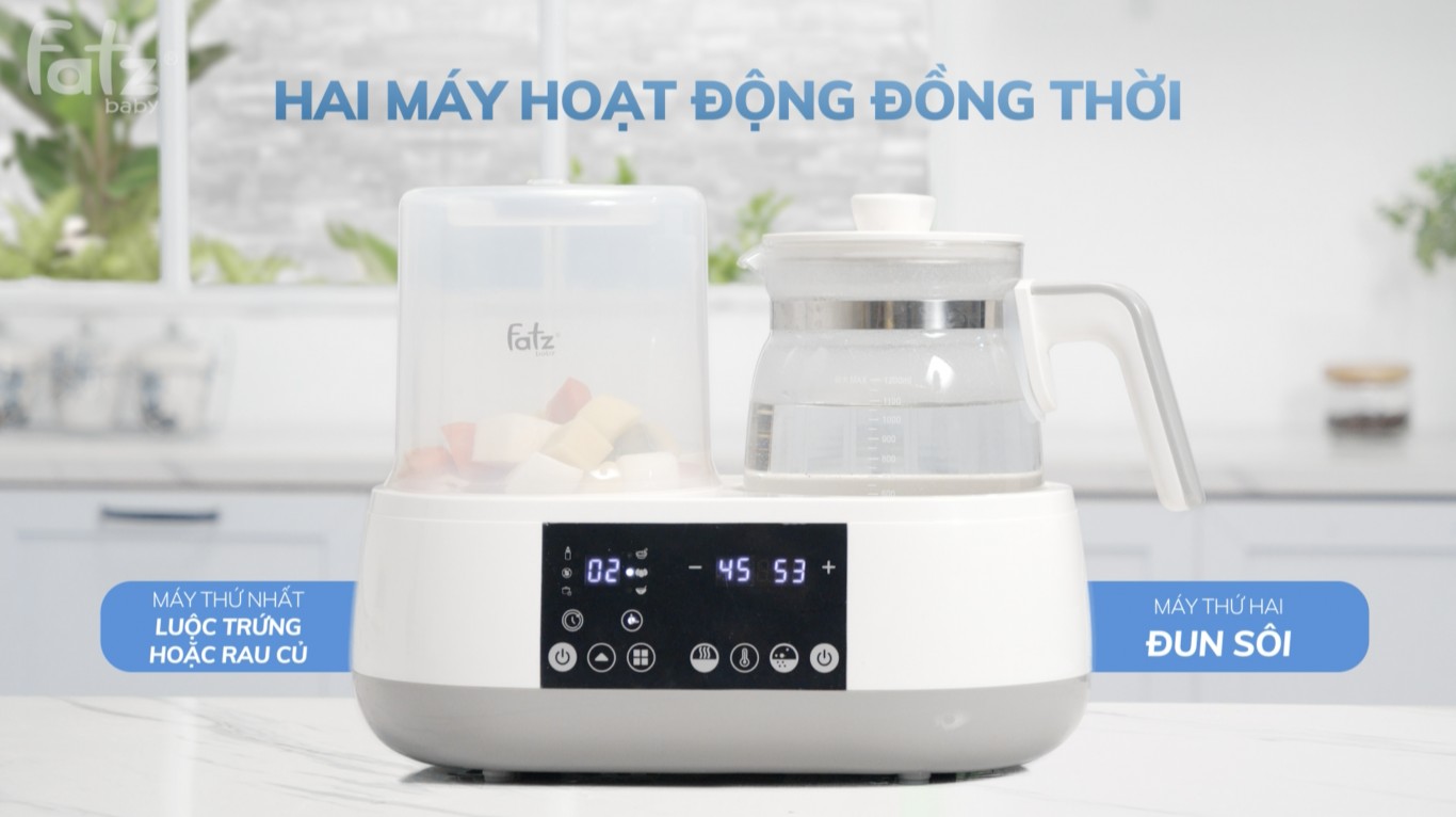 Máy hâm tiệt trùng và đun nước pha sữa Fatz Baby MULTIMAX 1 (ALL-IN-ONE)