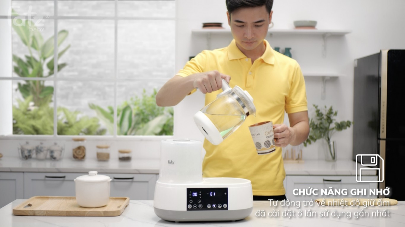 Máy hâm tiệt trùng và đun nước pha sữa Fatz Baby MULTIMAX 1 (ALL-IN-ONE)