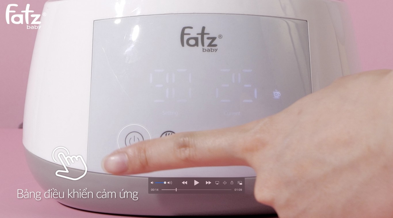 Máy đun và hâm nước pha sữa điện tử QUICK 7 - Fatzbaby FB3521TK